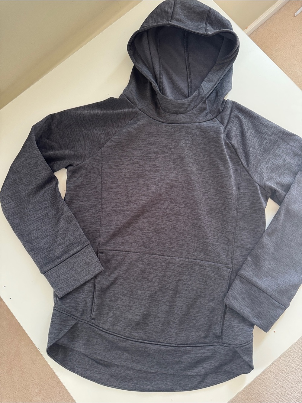 adidas Dark Charcoal Gray Pullover Hoodie